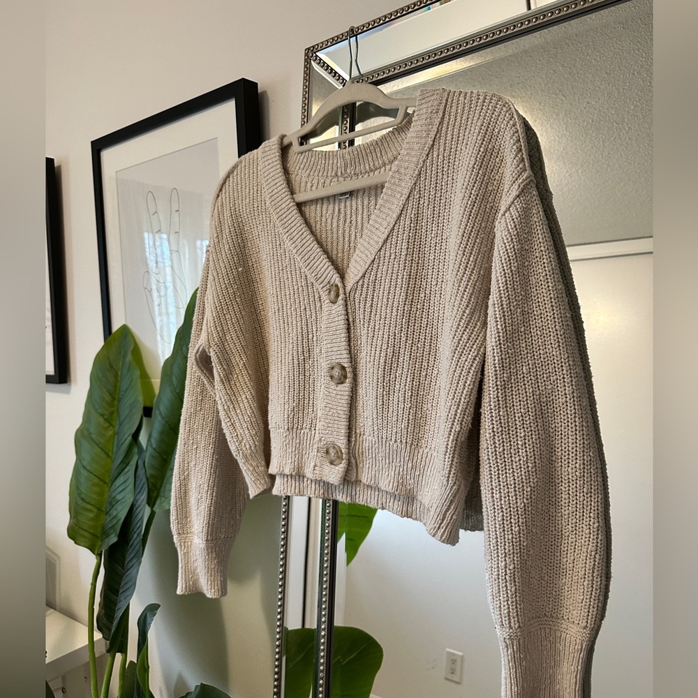 Cozy Cream Button-Up Sweater